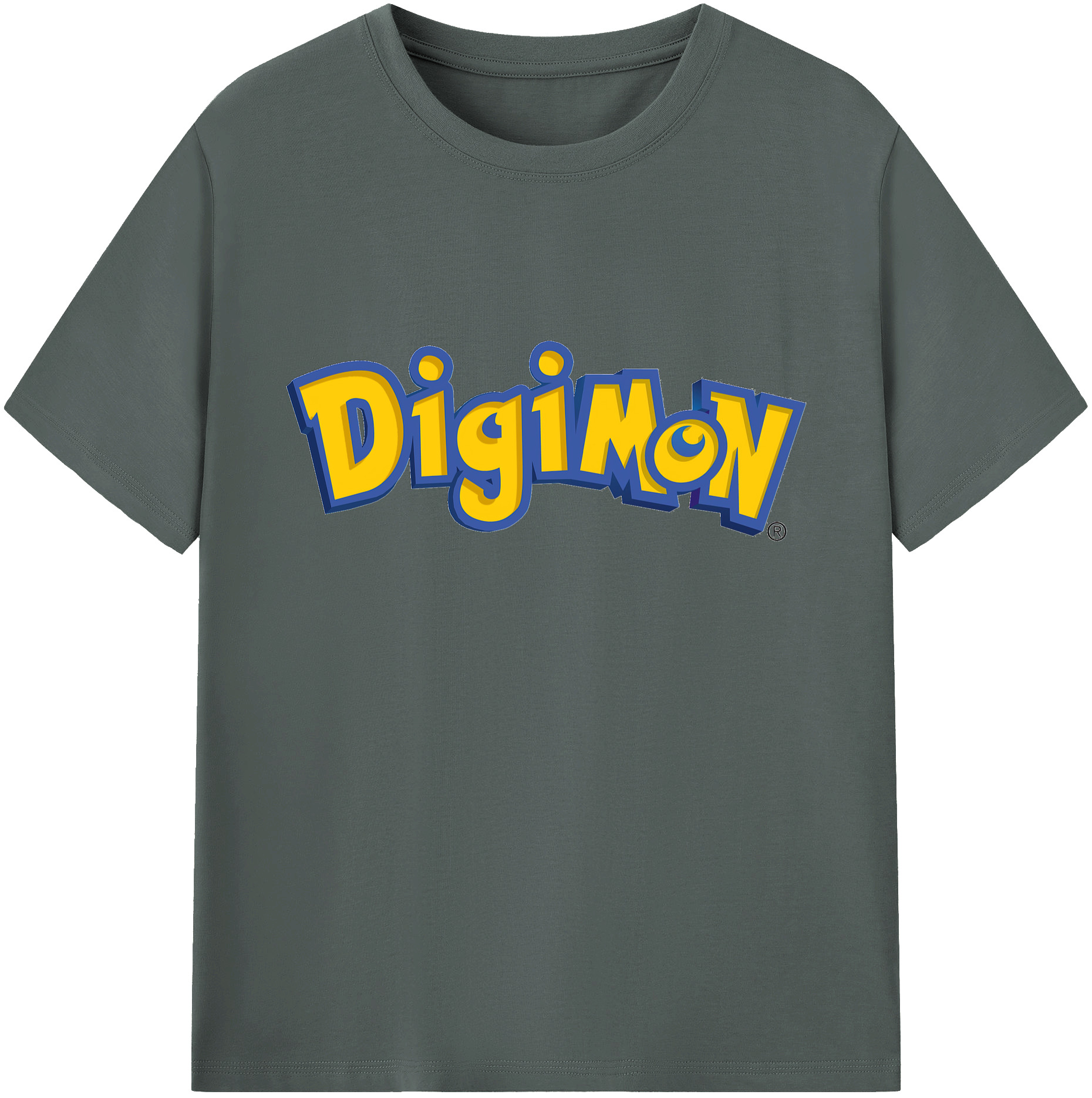（画像用） Digimon デジタルモンスター/デジモン 綿100％ メンズ半袖Tシャツ｜肌触りやわらか＆通気性